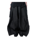 DENIM FOLD PANTS - BLACK