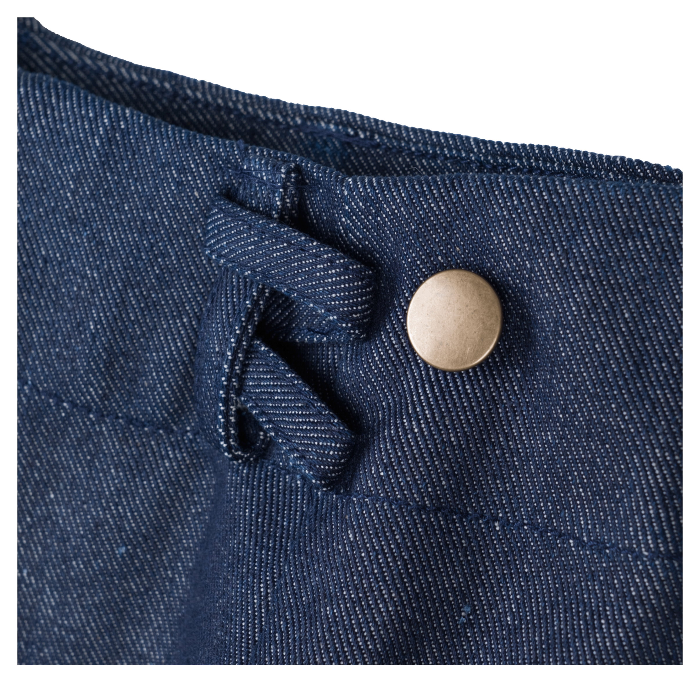 DENIM FOLD PANTS - BLUE
