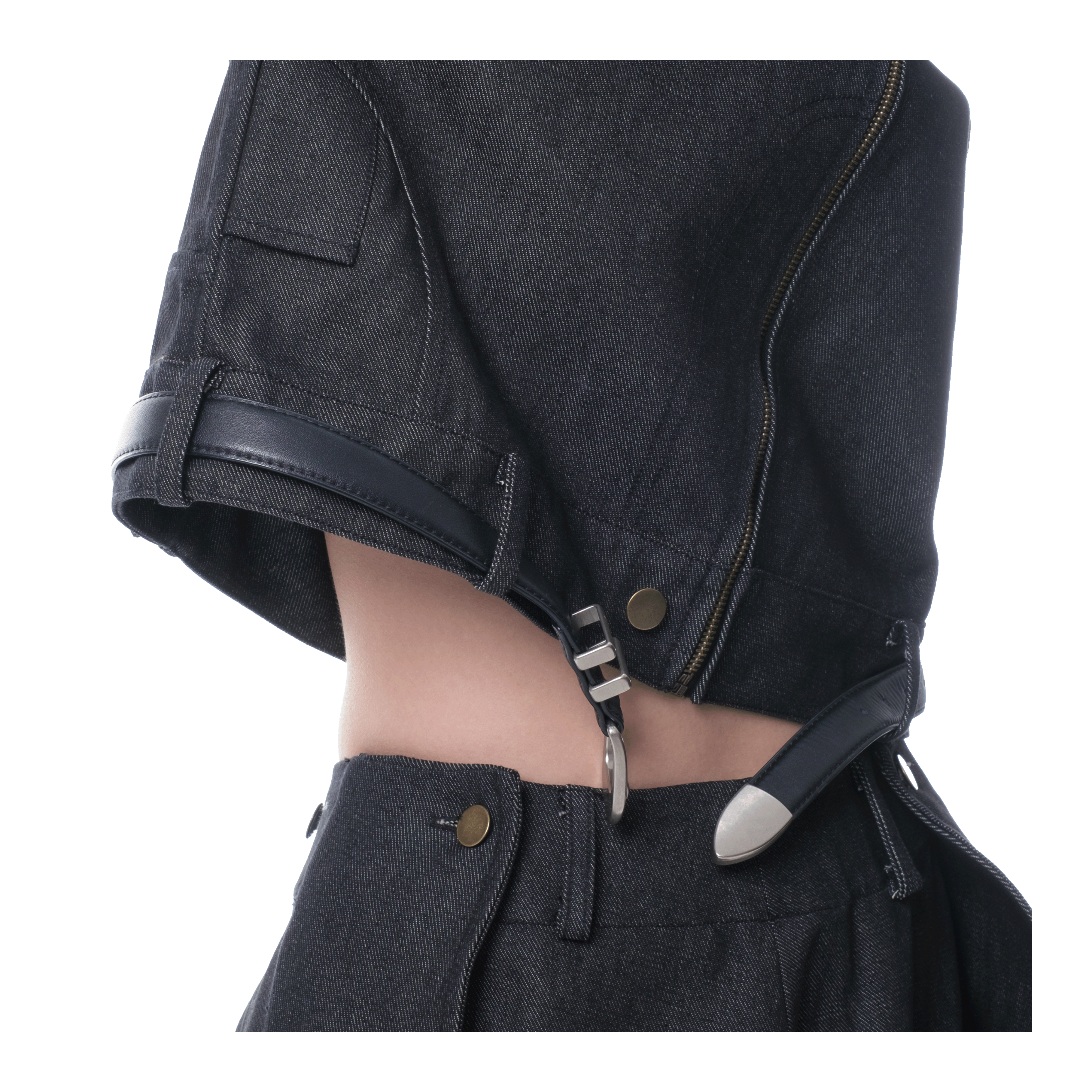 DENIM JEANS JACKET - BLACK