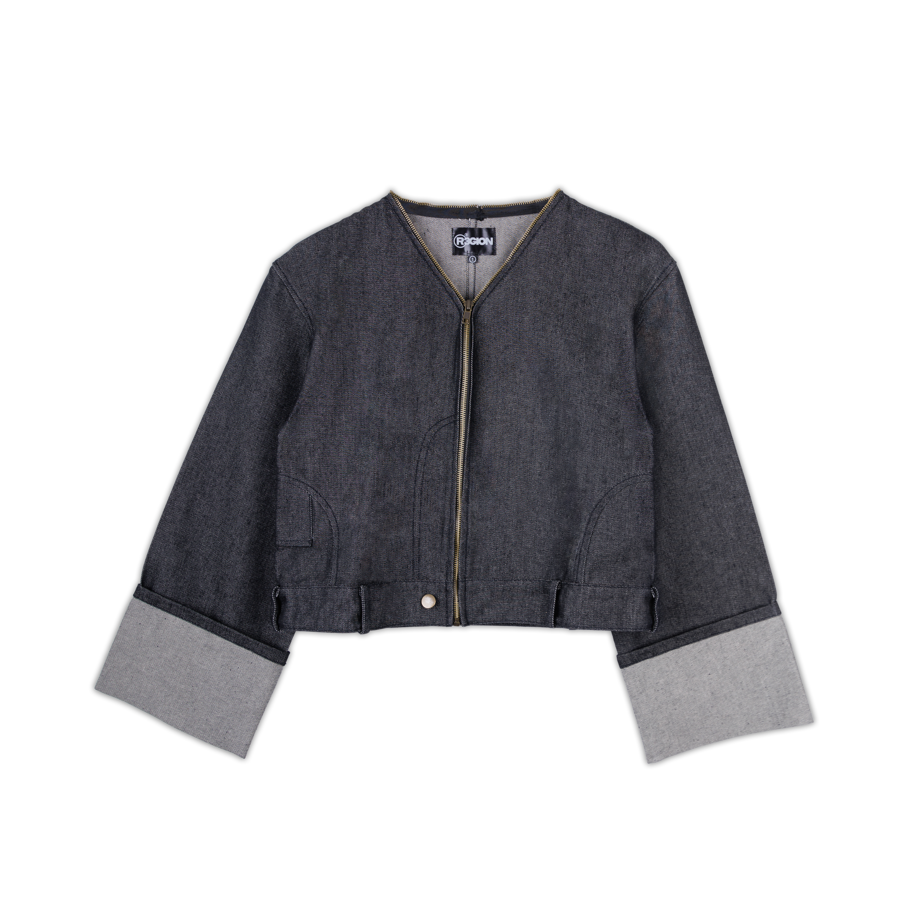 DENIM JEANS JACKET - BLACK