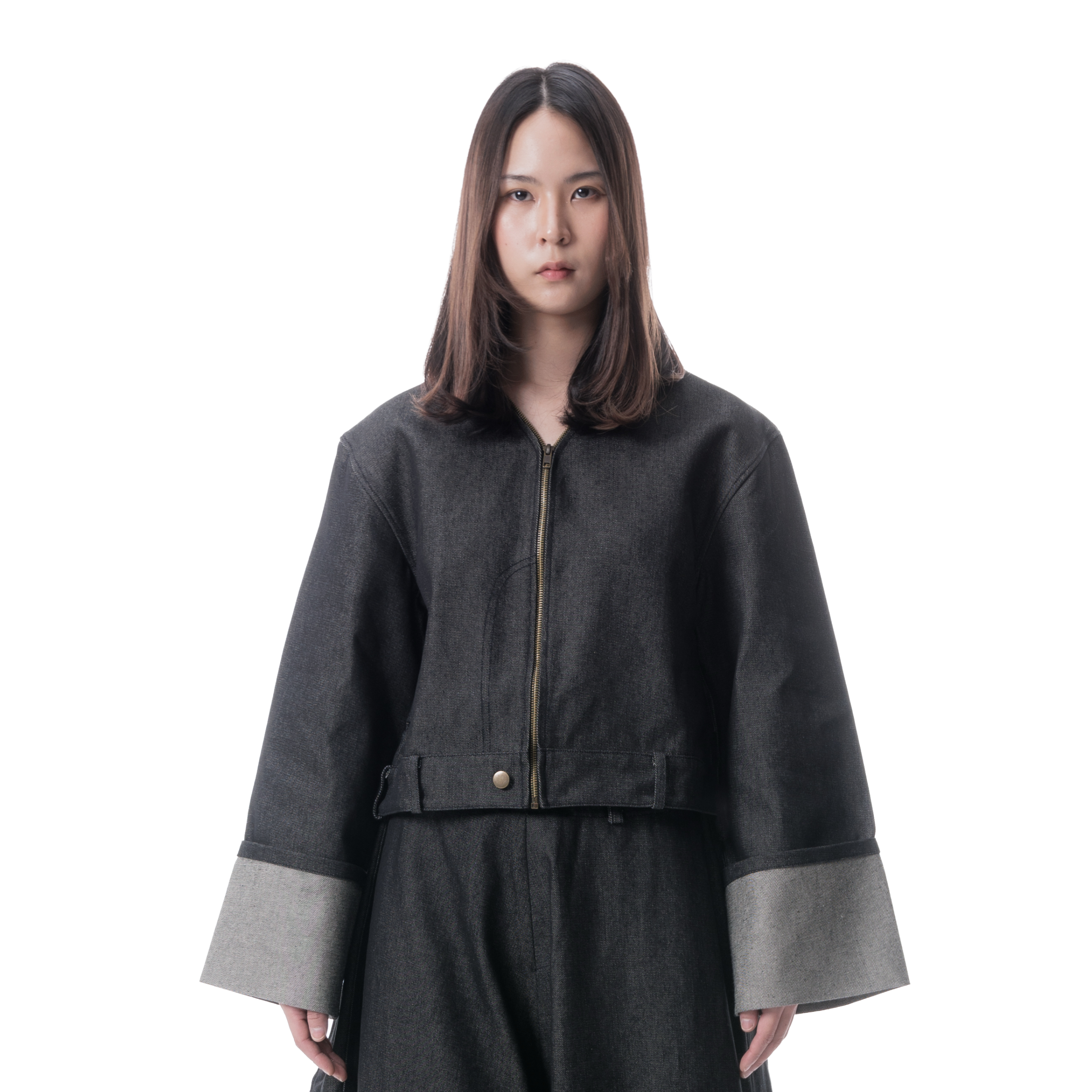 DENIM JEANS JACKET - BLACK
