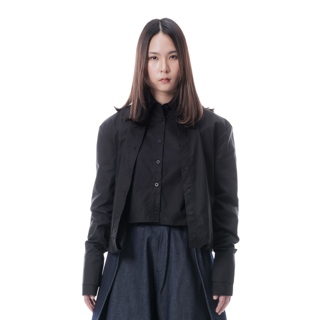 DOUBLE SHIRT DRESS