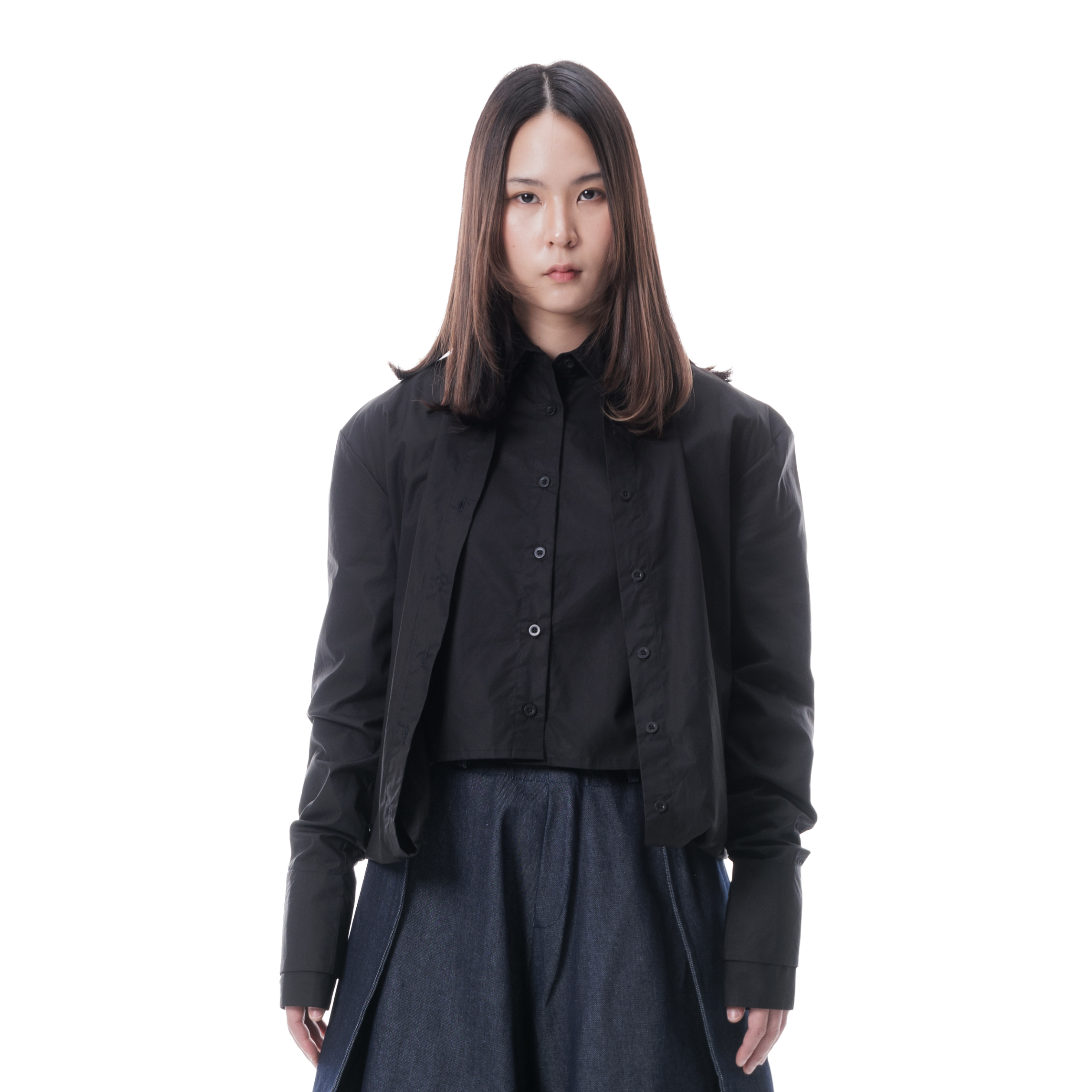 DOUBLE SHIRT DRESS