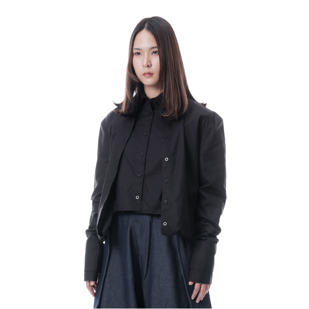 DOUBLE SHIRT DRESS