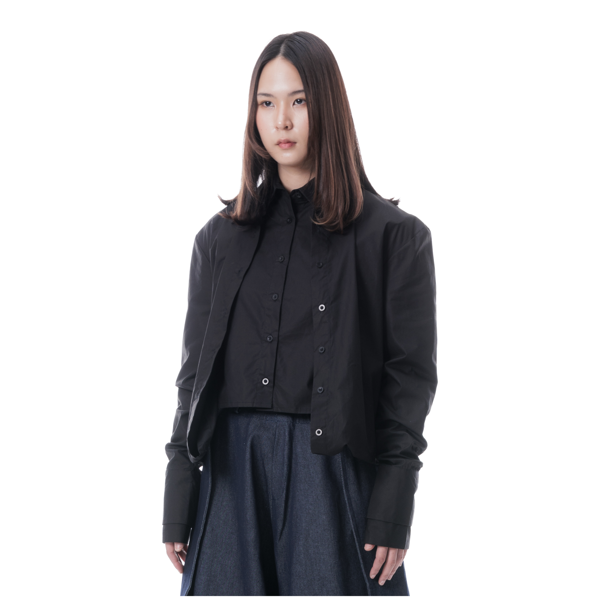 DOUBLE SHIRT DRESS