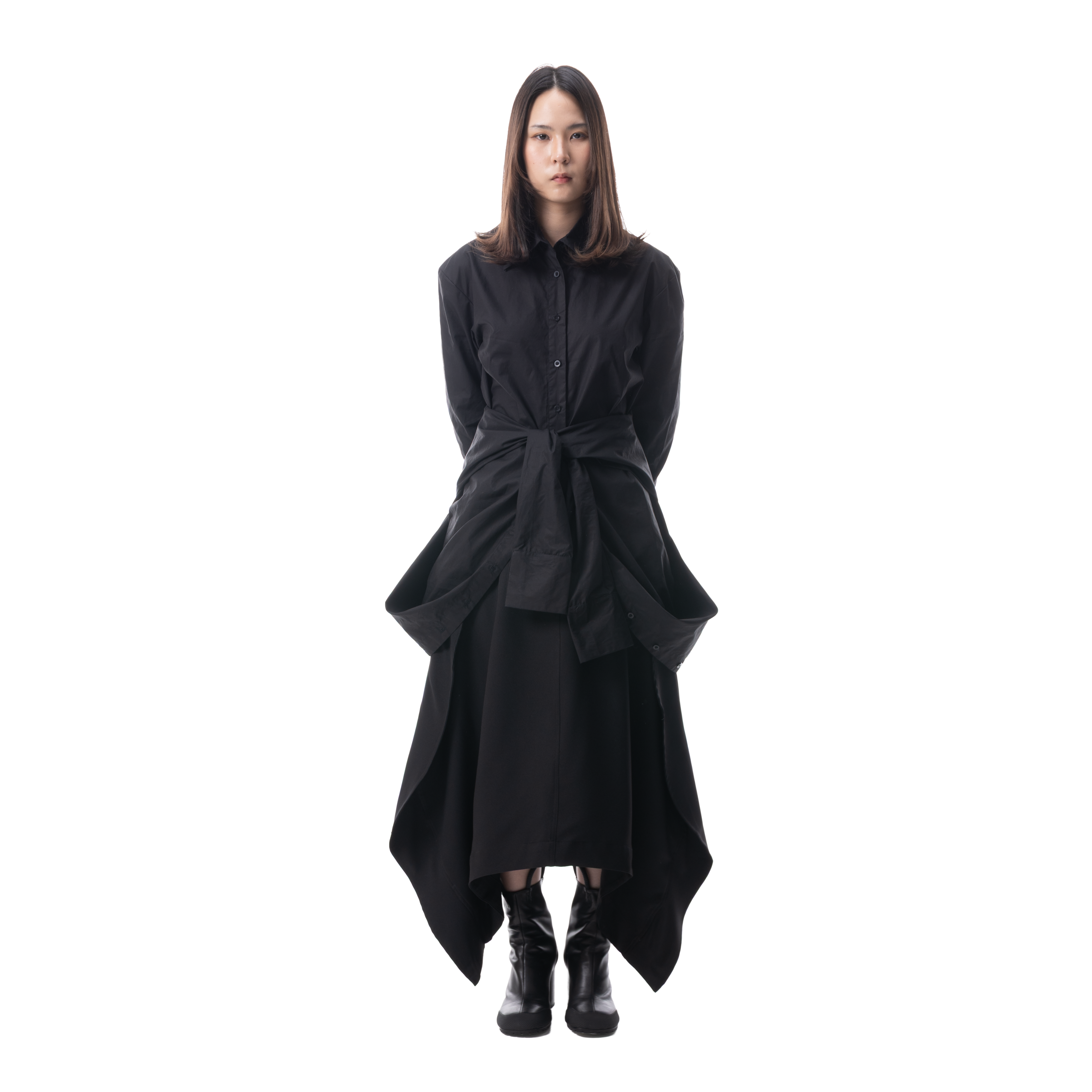 DOUBLE SHIRT DRESS