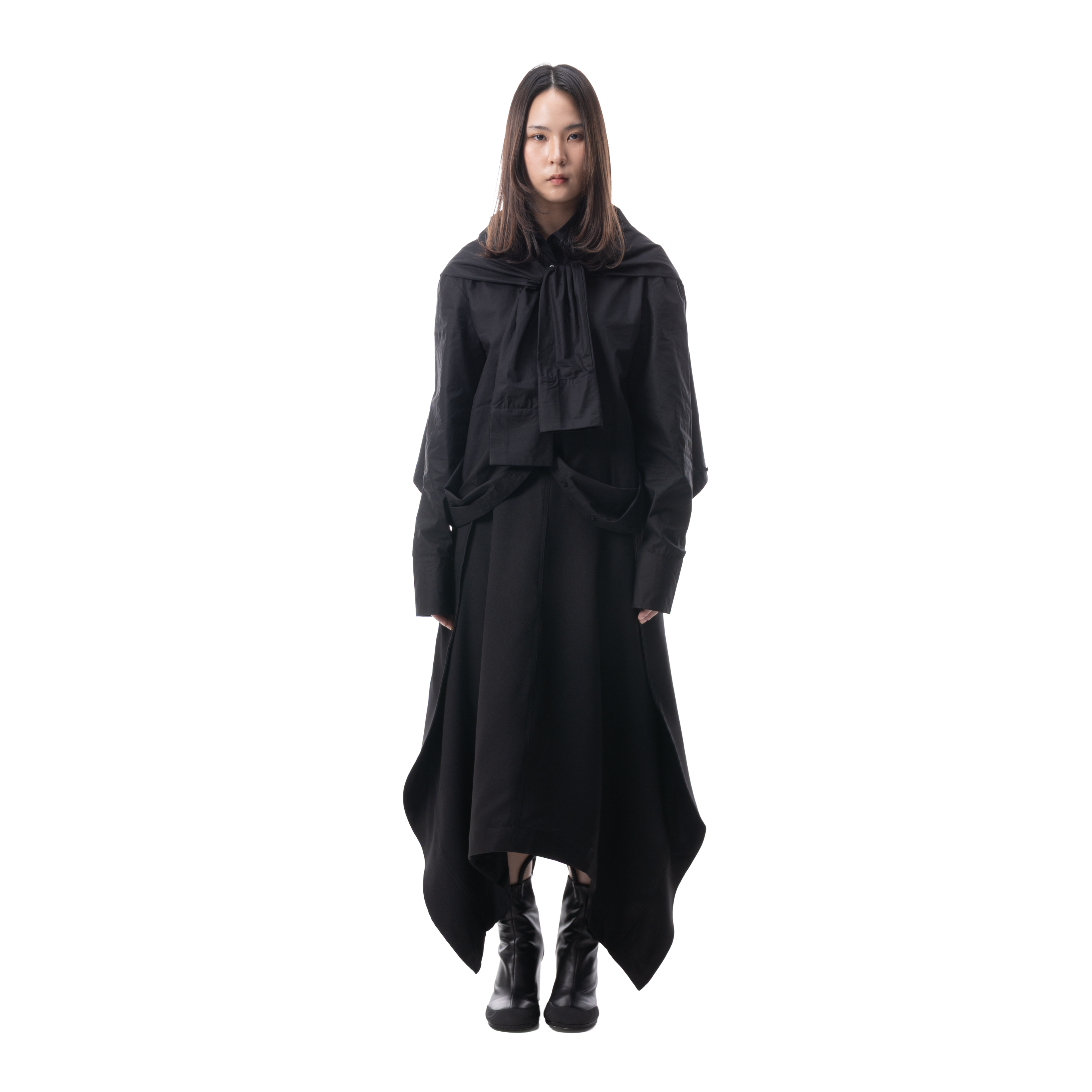 DOUBLE SHIRT DRESS