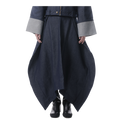 FOLD SKIRT - DENIM
