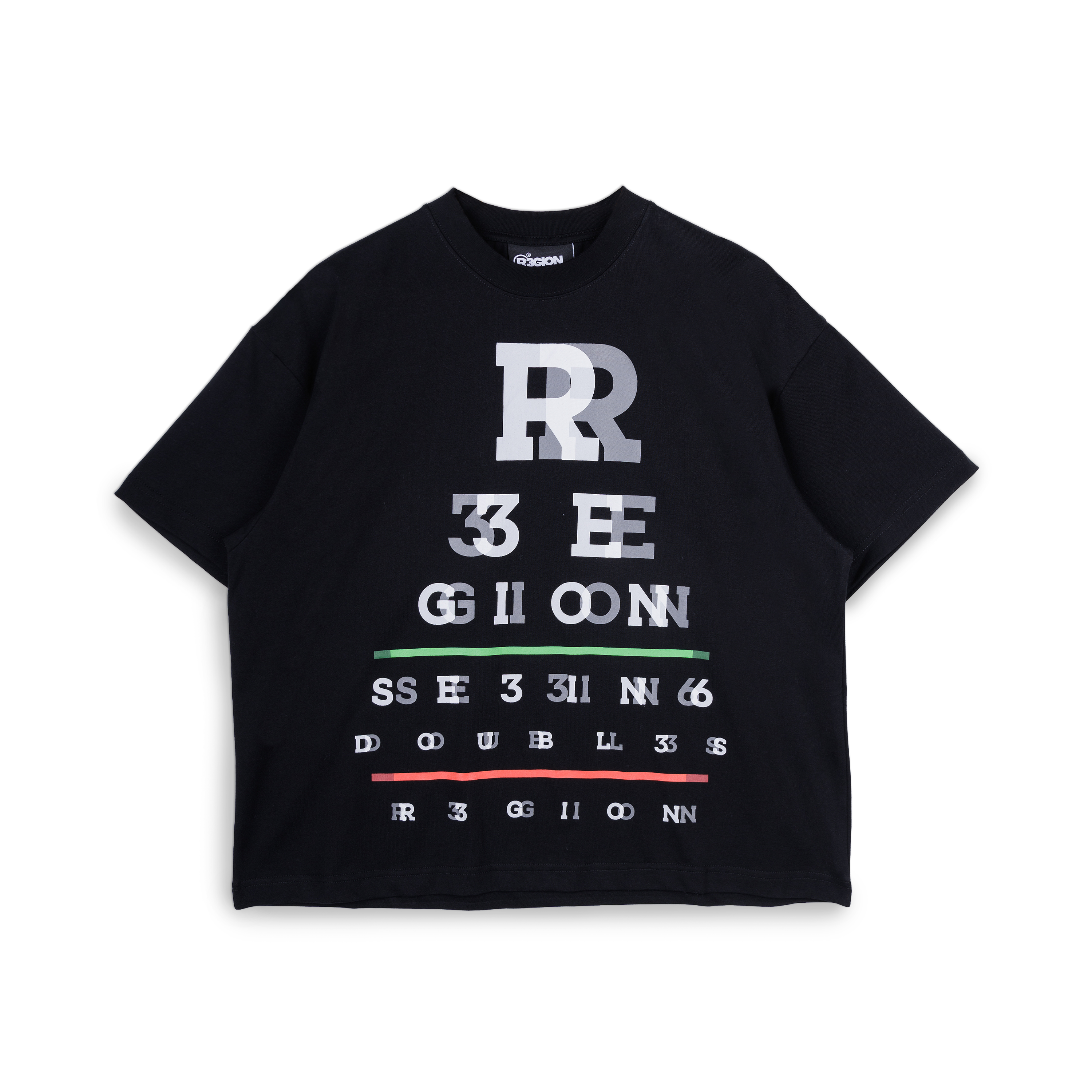 SNELLEN T-SHIRT BLACK