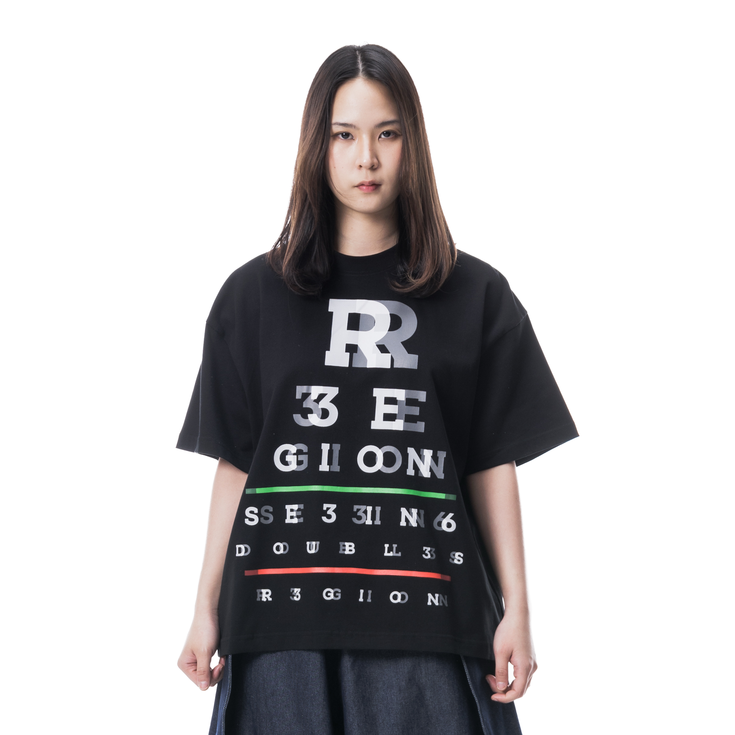 SNELLEN T-SHIRT BLACK